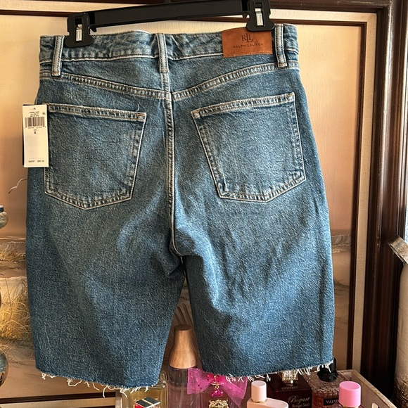 Lauren Ralph Lauren Women's Cutoff Denim Shorts - Picture 6 of 11